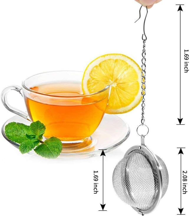 Store 2pcs Stainless Steel Mesh Tea Ball Inch Tea Strainers Tea Strainer Filters for Tea (2.1 inches) – product detail