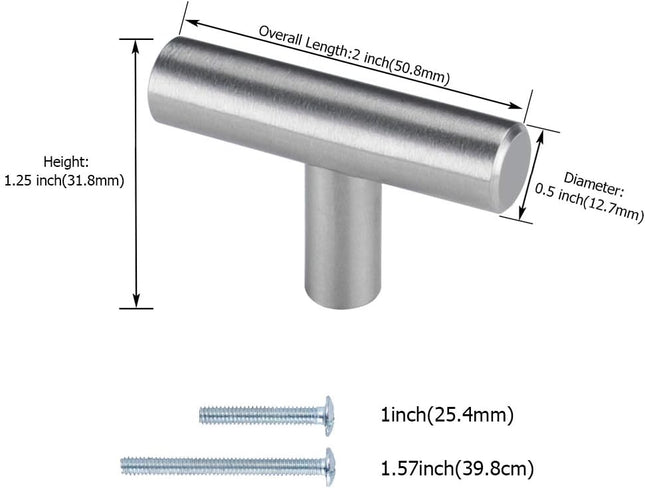 10 Pack Brushed Nickel Cabinet Knobs Cabinet – product detail