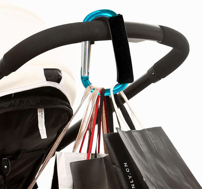 Stroller Hooks by Baby Large Stroller Hooks for Mommy 2 pcs Carabiner Stroller Hook Organizer for Hanging – product detail