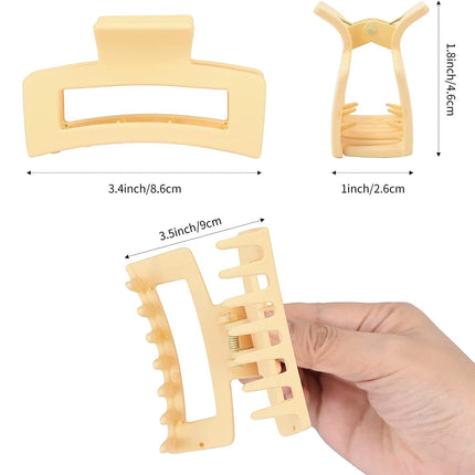 5 Pcs Hair Claw Clips-Nonslip Large Claw Clip Strong Hold Hair Clips Suitable for Women Fashion Hair Styling Accessories
