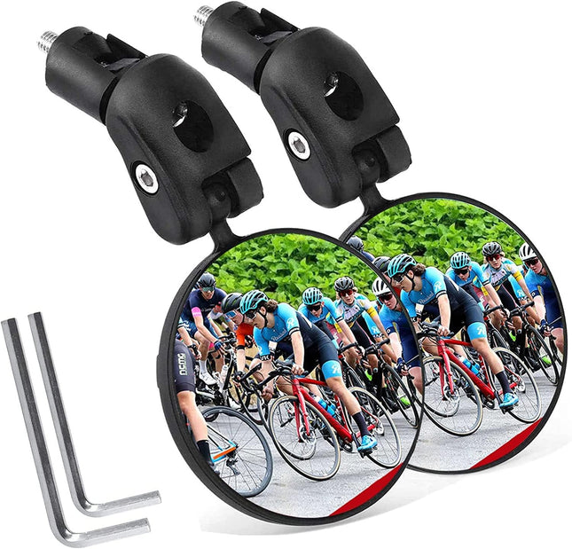 Bike Mirror Bicycle Riding Rearview Mirror HD Safety Rear View Mirrors Convex Mirror with 360