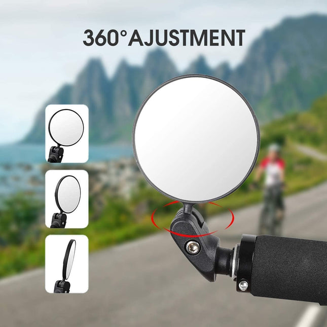Bike Mirror Bicycle Riding Rearview Mirror HD Safety Rear View Mirrors Convex Mirror with 360 – product detail