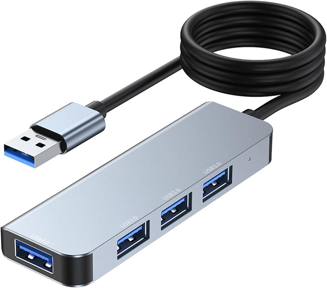 4-Port USB 3.0 Hub Portable Data USB Hub USB Splitter for MacBook Mac Pro Mac mini V1259-DP01-A-2410