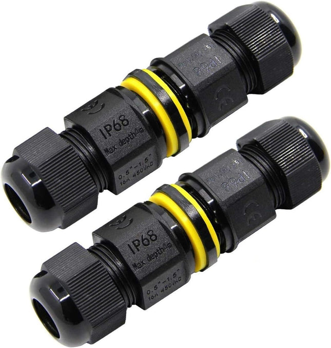 FX Junction Box Outdoor Waterproof IP68 Electrical Cable Connector 2 Way M20 Plug Wire Range 5 to 12mm