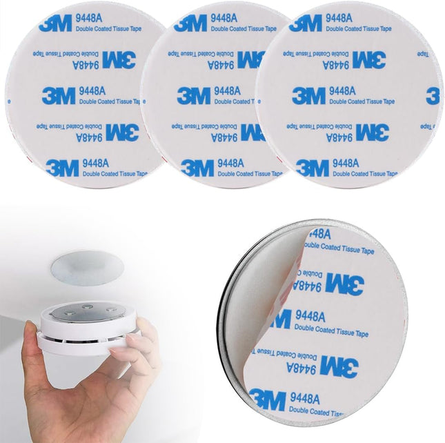 Magnetic Smoke Detector Sticky Pads Magnetic Adhesive Pads 3PCS Magnetic Smoke Alarm Fixing Mount
