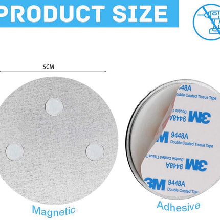 Magnetic Smoke Detector Sticky Pads Magnetic Adhesive Pads 3PCS Magnetic Smoke Alarm Fixing Mount No Drilling Magnet Holder Installation Tool for Smoke Fire Alarms Detector