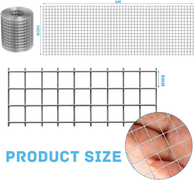 Hardware Cloth Galvanized Wire Mesh 4in X 20ft Garden Fence Chicken Wire Coop Metal Welded – product detail