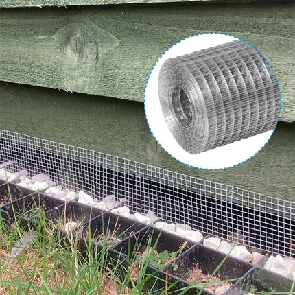 Hardware Cloth Galvanized Wire Mesh 4in X 20ft Garden Fence Chicken Wire Coop Metal Welded Wire Mesh Roll for Poultry Netting Cage DIY Projects Garden Protection