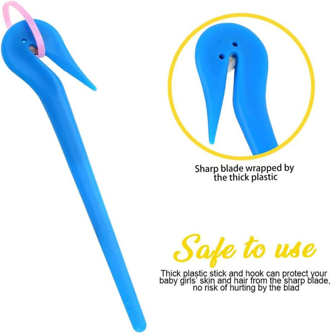 Hair Bands Remover Elastic Hair Ties Cutter Ponytail Rubber Hairband Cutters Headbands Pony Pick Removal – product detail