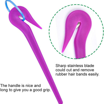 Hair Bands Remover Elastic Hair Ties Cutter,Ponytail Rubber Hairband Cutters Headbands Pony Pick Removal Tool 3 PCS
