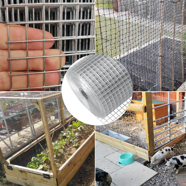 Hardware Cloth Metal Wire Mesh Roll Galvanized Wire Chicken Coop Welded Wire Mesh Fence for Poultry – product detail