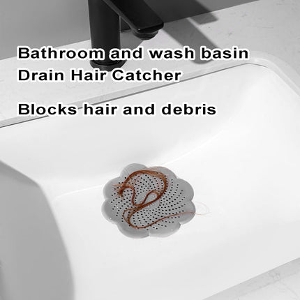 3 Pcs Shower Drain Covers Hair Catcher, 5.7 Inch Silicone Kitchen Sink Strainer Bathroom Shower Sink Stopper - Drain Cover Hair Trap, Filter for Kitchen Bathroom Tub