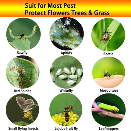 Dual-Sided Yellow Sticky Traps for Capturing Flying Plant Insects Like Fungus Gnats, Flying Aphid, Whiteflies, Leaf Miners, Other Flying Plant Insects (6x10 Inches, Twist Ties Included) (60-Pack)