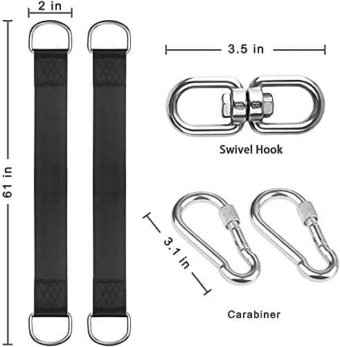Tree Swing Straps Hanging Kit Holds 2200 lbs 5FT Swing Straps 2 Pack Tree Protector – product detail