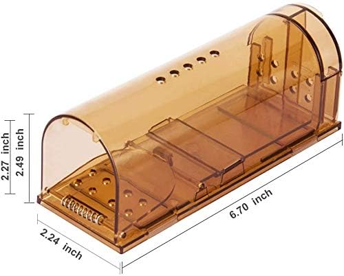 Humane Mouse Trap Live Mice Trap Reusable Indoor and Outside Mouse Traps Kids/Pets Safe Easy to Set (4 – product detail