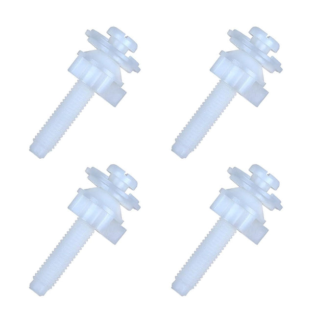 Toilet Seat Hinge Bolt Screw 4 PCS Universal Plastic Downlock Nuts Toilet Seat Hinge Bolts Replacement