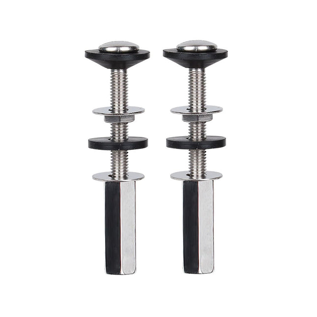 Toilet Tank to Bowl Bolt Kits 2 Pack Toilet Bolt Kit for Tank Heavy Duty Washers and Round Cover Caps with