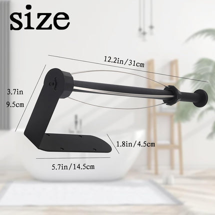 Paper Towel Holder Under Cabinet, Self Adhesive or Drilling, Wall Mount Stainless Steel Paper Towel Rack for Kitchen Toilet Bathroom