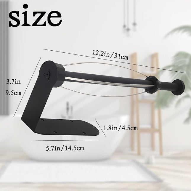 Paper Towel Holder Under Cabinet Self Adhesive or Drilling Wall Mount Stainless Steel Paper Towel Rack for – product detail