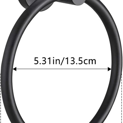 Hand Towel Ring, 304 Stainless Steel Towel Ring Hanging Round for Bathroom and Kitchen