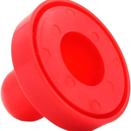 Air Hockey Pushers & Pucks Set, 60mm Mini Goal Handles Paddles Replacement Accessories for Game Tables - Red As Shown