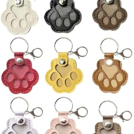 Dog Hair Keepsake Keychain, Dog Fur Storage Keychain, Cat Paw Shaped Keychains,For Bag Purse Paw Charm Key Holder