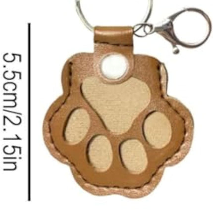 Dog Hair Keepsake Keychain, Dog Fur Storage Keychain, Cat Paw Shaped Keychains,For Bag Purse Paw Charm Key Holder