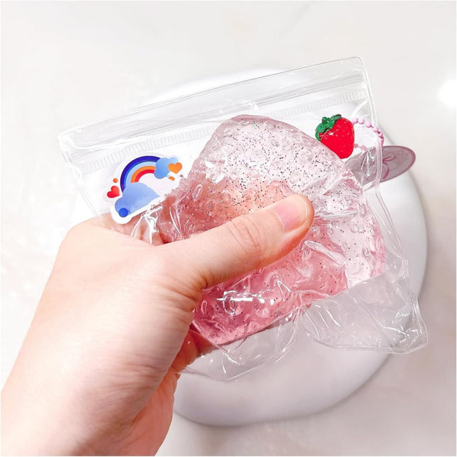 Taba Squishy Strawberry Strawberry Taba Squishy Toys Handmade Taba Squishy Clear Stress Relieving for – product detail