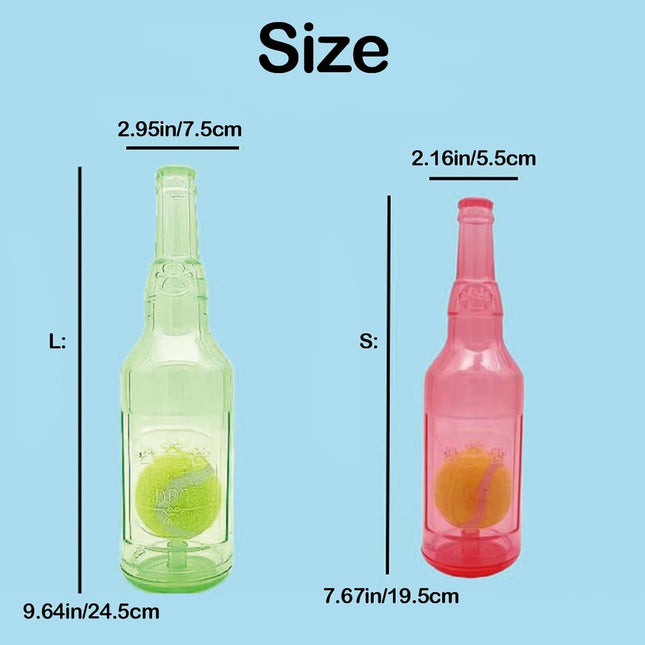 Water Bottle Dog Toy Crunchnplay Bottle Toy Crunchnplay Dog Chew Toys Squeaky Rubber Water (Blue – product detail