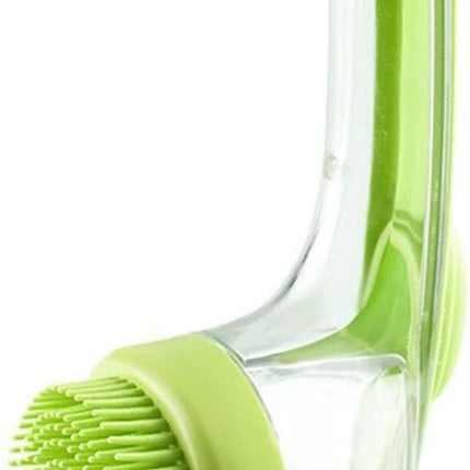 Dog Bath Brush, Dog Scrubber for Bath, Soft Silicone Dog Grooming Brush Shampoo Dispenser, Pet Shower Brush for Short & Long Hair Dog Cat Washing (Green)