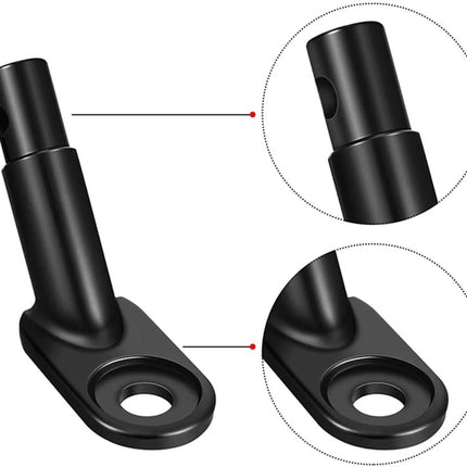 12mm Heavy Duty Steel Trailer Hitch Coupler with Safety Locking Pin for Kids and Pets, Fits QR and Solid Axles, Easy Installation, and Secure Bicycle Connector