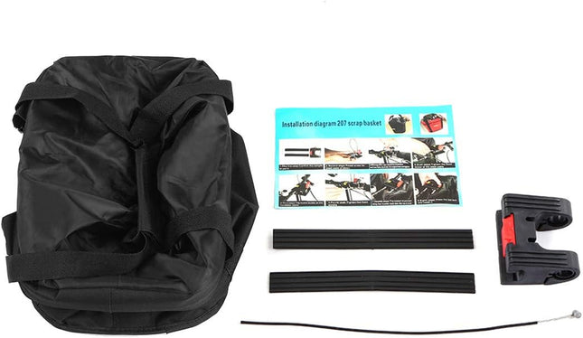 Waterproof Removable Bicycle Front Basket with Aluminum Frame Pet Carrier & Multi-Purpose Handlebar Bag – product detail