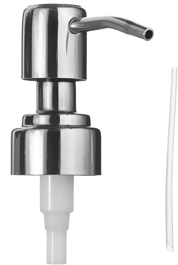Replacement Pump Stainless Steel Soap and Lotion Dispenser Pump Dispenser Replace Head Apply to 26mm-27.4mm