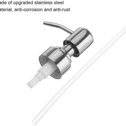 Replacement Pump Stainless Steel Soap and Lotion Dispenser Pump Dispenser Replace Head Apply to 26mm-27.4mm Diameter