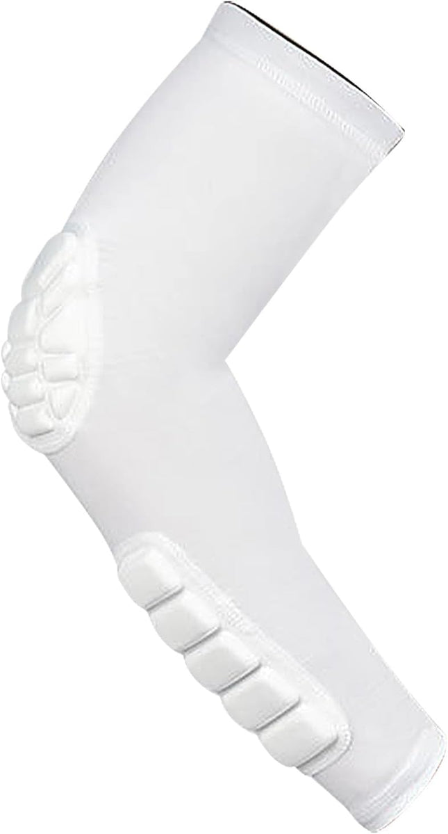 Padded Elbow Forearm Sleeves Compression Arm Protective Sleeve Basketball Shooting Protective Pad