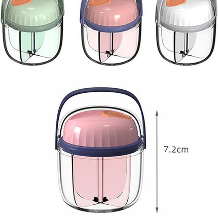 Portable Rotating Organizer Box - 7 Compartment PC Material for, Travel Storage, Design