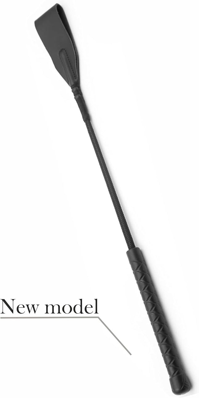 Horse Whip 27 Crop 18 Faux Leather Set Black Riding Whip Horse and Crops Equestrian Horse Whip Set – product detail