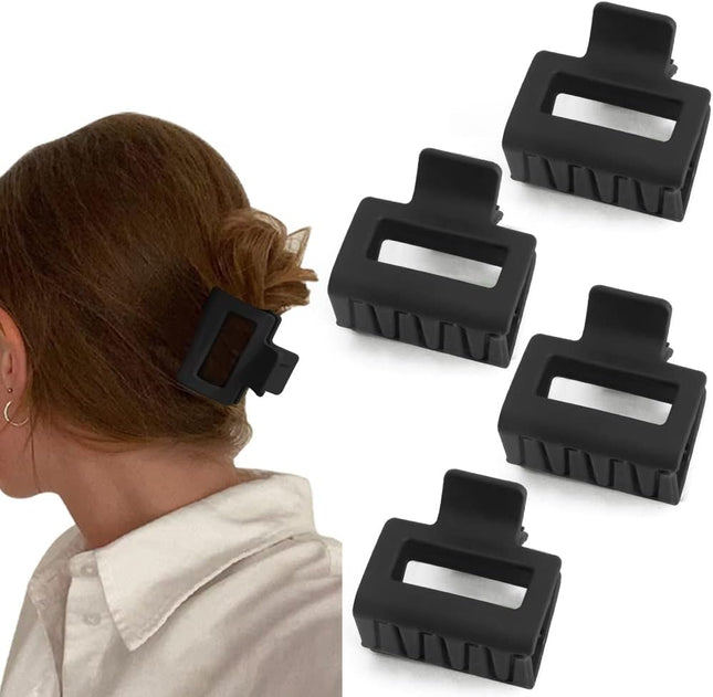 4PCS Hair Clips Claw Clips for Thin Hair All Black Color Small Hair Clips 2 V1259-DP01-A-2866