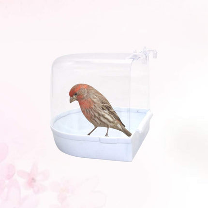 Cage Style Bird Bath, Acrylic Bird Bath Box, Parrot Bird Accessories, Bird Bath Bathtub, Large Bird Bath