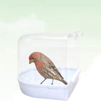 Cage Style Bird Bath, Acrylic Bird Bath Box, Parrot Bird Accessories, Bird Bath Bathtub, Large Bird Bath