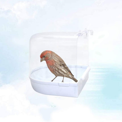 Cage Style Bird Bath, Acrylic Bird Bath Box, Parrot Bird Accessories, Bird Bath Bathtub, Large Bird Bath