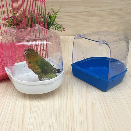 Cage Style Bird Bath, Acrylic Bird Bath Box, Parrot Bird Accessories, Bird Bath Bathtub, Large Bird Bath