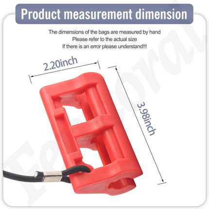 Red Hydraulic Steering Locks, Outboard Motor Steering Lock for Most Steering Cylinder Rods On Outboard Engines, in Position When Towing - Transom Savers for Outboard Motor Trailering/Transport