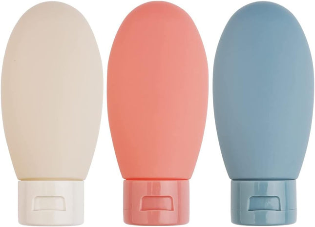 Travel Bottles 3 PCS Travel Containers for Toiletries Leak-Proof Refillable Squeezable Travel Bottles