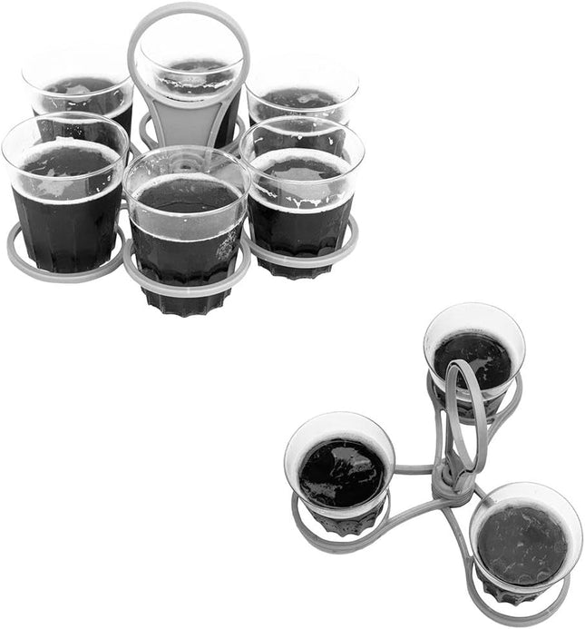 Rotating Cup Holder Fold Away Cup Carrier Portable Drink Carrier for Big Cups Reusable Drink Delivery