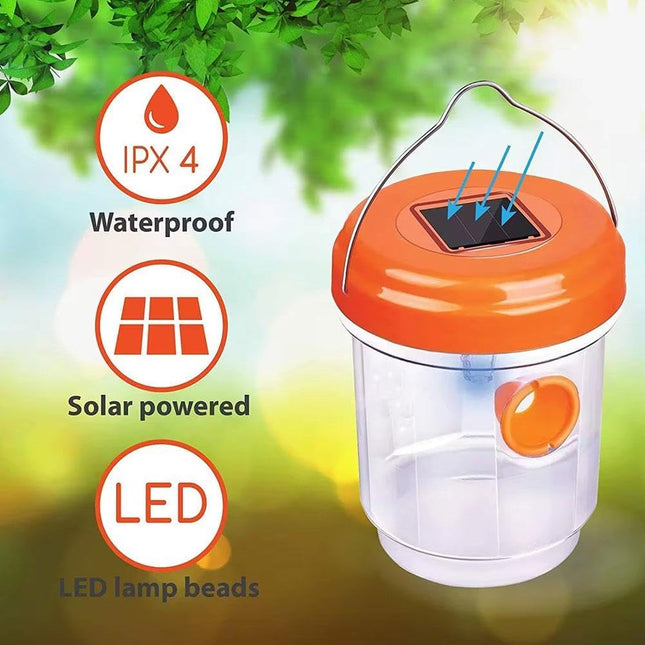 Solar Wasp Trap Outdoor Hanging Solar Powered Bee Trap Reusable Fly Traps Outdoor Hanging Wasp Killer for – product detail