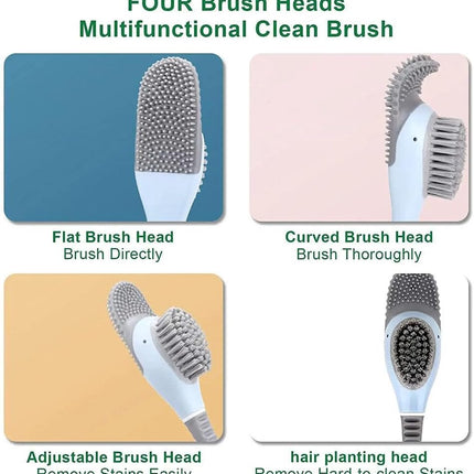 Diving Duck Toilet Brush,Soft Silicone Flex Toilet Brush and Holder,Cartoon Duck Deep Cleaning Bathroom Brush Toilet Accessory,Creative Wall-Mounted Silicone Toilet Cleaner Brush