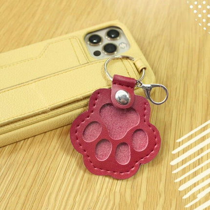 3 Pcs Dog Fur Storage Keychain - Cat Paw Shaped Keychain Pet Hair Keepsake Keyring, Handmade Key Holder for Collecting Cat and Dog Hair, Pet Memorial Gift