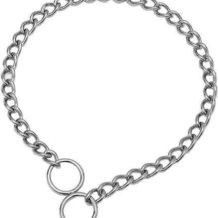 Chain Dog Training Choke Collar, 304 Stainless Steel, Total Length 20 in, 2.5 mm