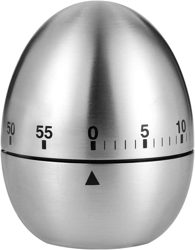 Egg Timer Classic Egg Shaped Cooking and Baking Countdown Alarm Manual Mechanical Timer with Loud